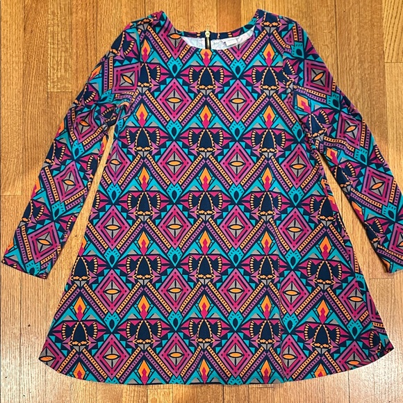Colorful Geometric Pattern Dress - Picture 9 of 15